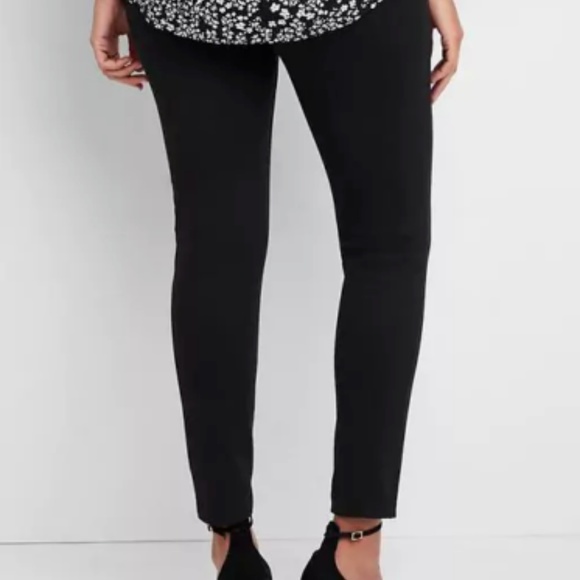 Gap Maternity Full Panel Ponte Leggings Gray - Picture 4 of 5